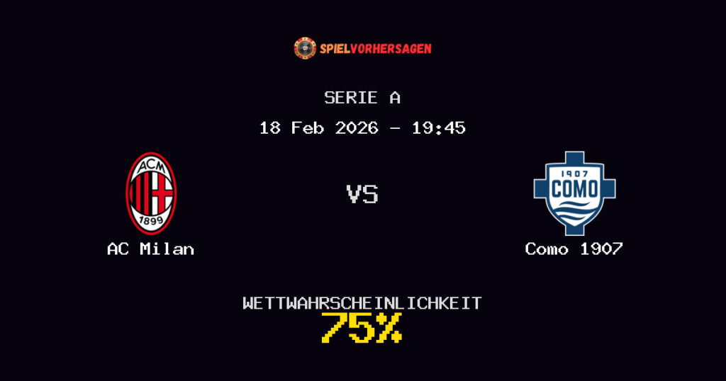 AC Milan vs Como 1907 Spielvorhersage - Serie A - Wett-Tipps