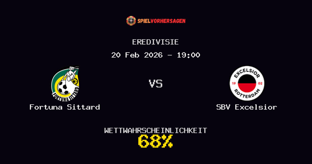 Fortuna Sittard vs SBV Excelsior Spielvorhersage - Eredivisie - Wett-Tipps