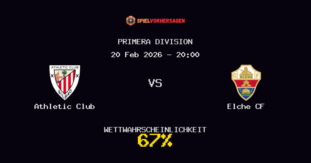 Athletic Club vs Elche CF Spielvorhersage - Primera Division - Wett-Tipps