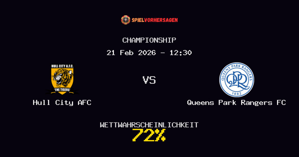 Hull City AFC vs Queens Park Rangers FC Spielvorhersage - Championship - Wett-Tipps