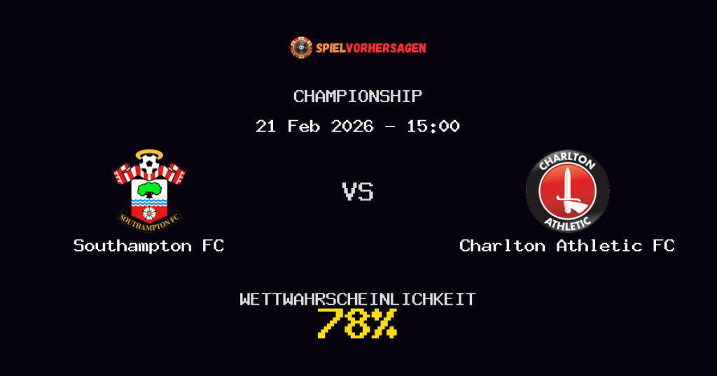 Southampton FC vs Charlton Athletic FC Spielvorhersage - Championship - Wett-Tipps