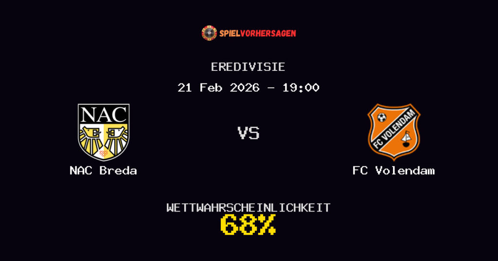 NAC Breda vs FC Volendam Spielvorhersage - Eredivisie - Wett-Tipps