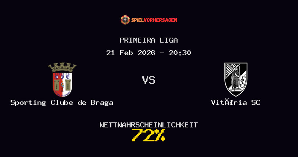 Sporting Clube de Braga vs Vitória SC Spielvorhersage - Primeira Liga - Wett-Tipps