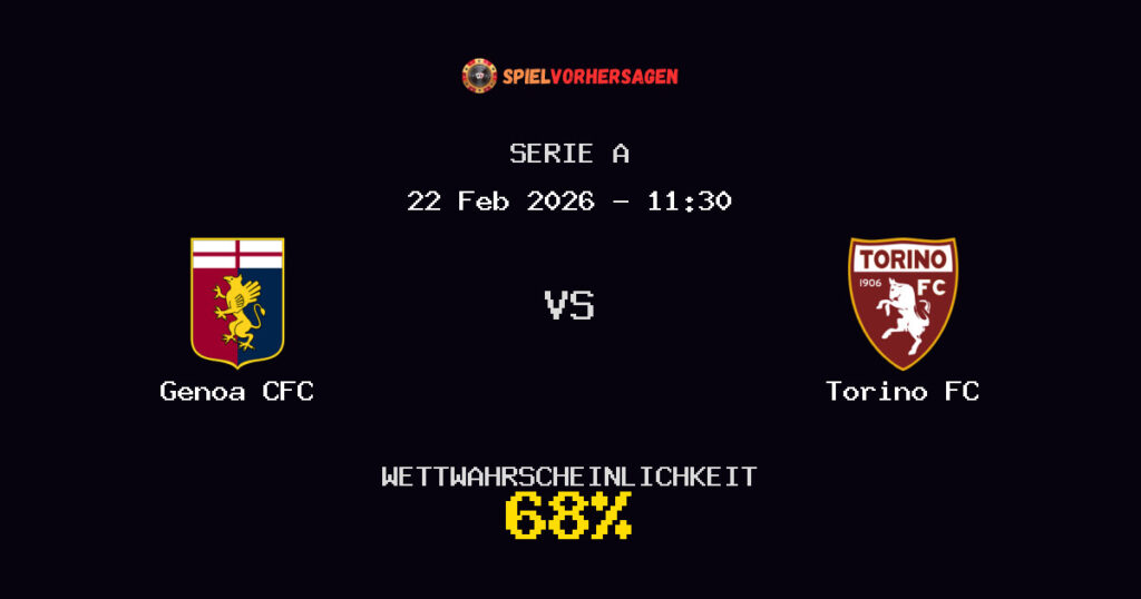 Genoa CFC vs Torino FC Spielvorhersage - Serie A - Wett-Tipps