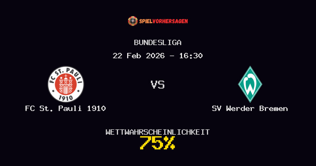 FC St. Pauli 1910 vs SV Werder Bremen Spielvorhersage - Bundesliga - Wett-Tipps