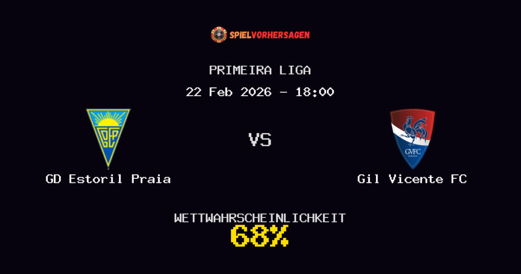 GD Estoril Praia vs Gil Vicente FC Spielvorhersage - Primeira Liga - Wett-Tipps