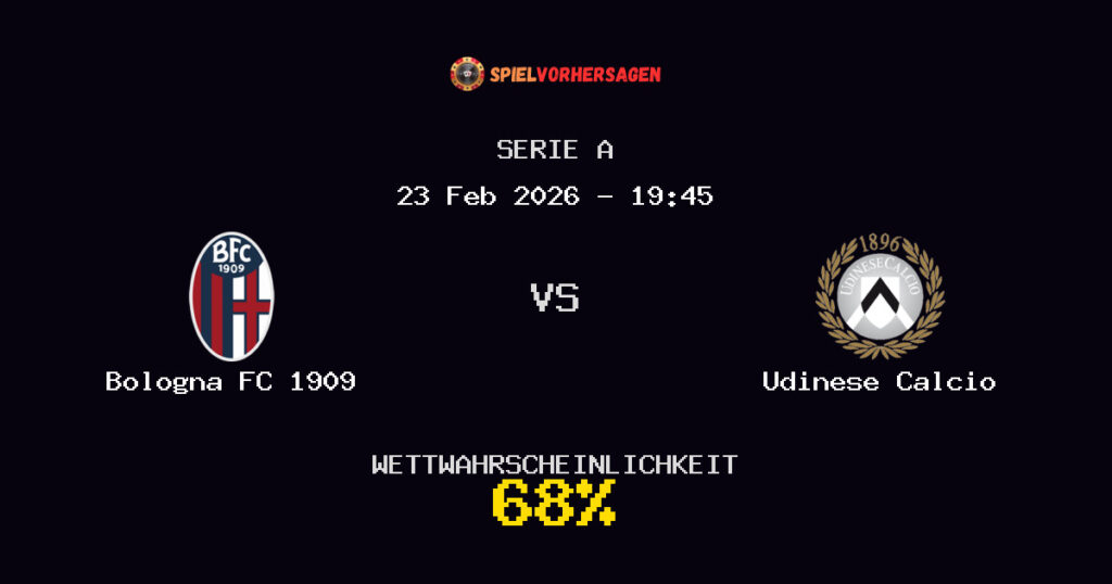 Bologna FC 1909 vs Udinese Calcio Spielvorhersage - Serie A - Wett-Tipps