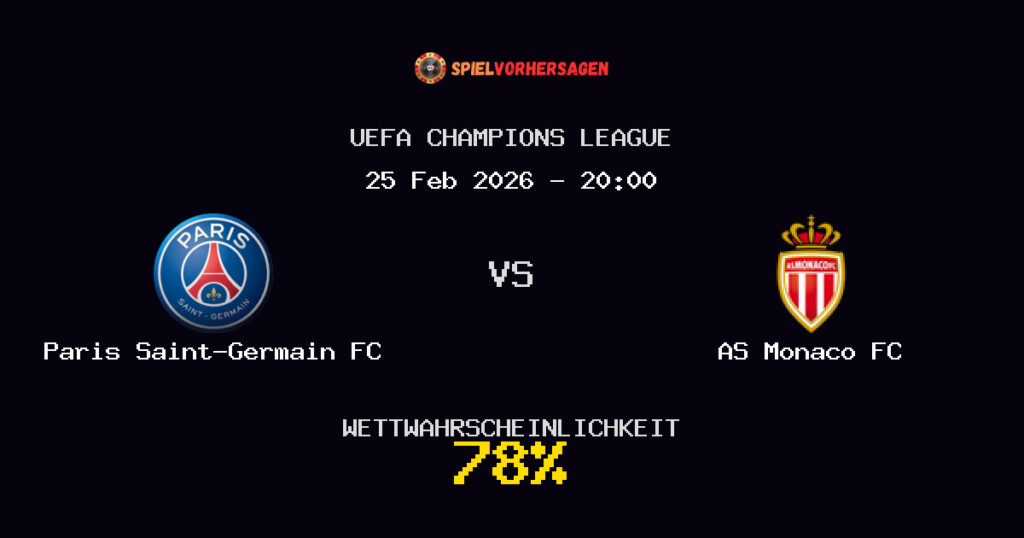 Paris Saint-Germain FC vs AS Monaco FC Spielvorhersage - UEFA Champions League - Wett-Tipps