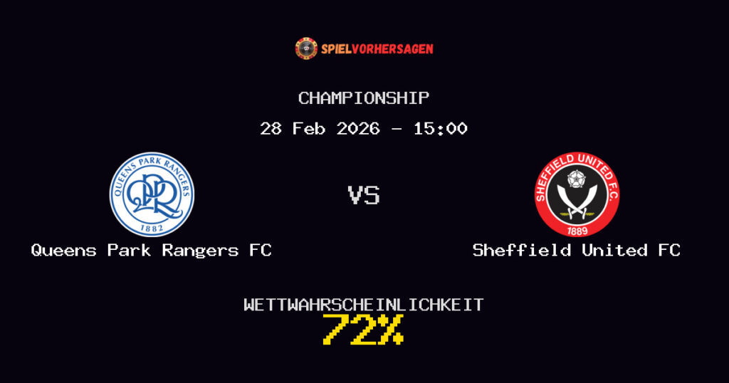 Queens Park Rangers FC vs Sheffield United FC Spielvorhersage - Championship - Wett-Tipps