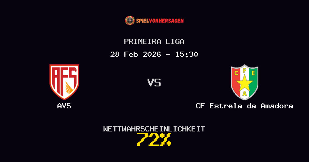 AVS vs CF Estrela da Amadora Spielvorhersage - Primeira Liga - Wett-Tipps