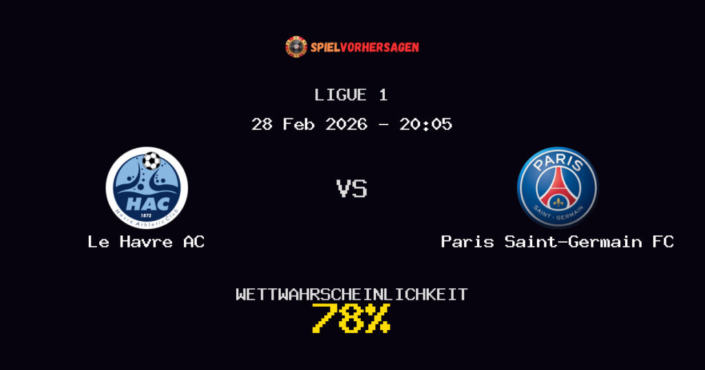 Le Havre AC vs Paris Saint-Germain FC Spielvorhersage - Ligue 1 - Wett-Tipps
