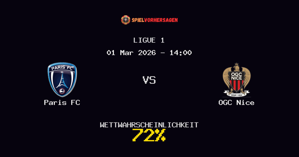Paris FC vs OGC Nice Spielvorhersage - Ligue 1 - Wett-Tipps