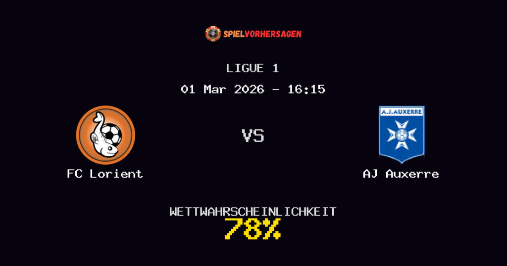 FC Lorient vs AJ Auxerre Spielvorhersage - Ligue 1 - Wett-Tipps