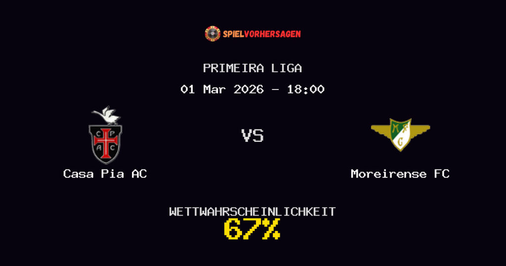 Casa Pia AC vs Moreirense FC Spielvorhersage - Primeira Liga - Wett-Tipps