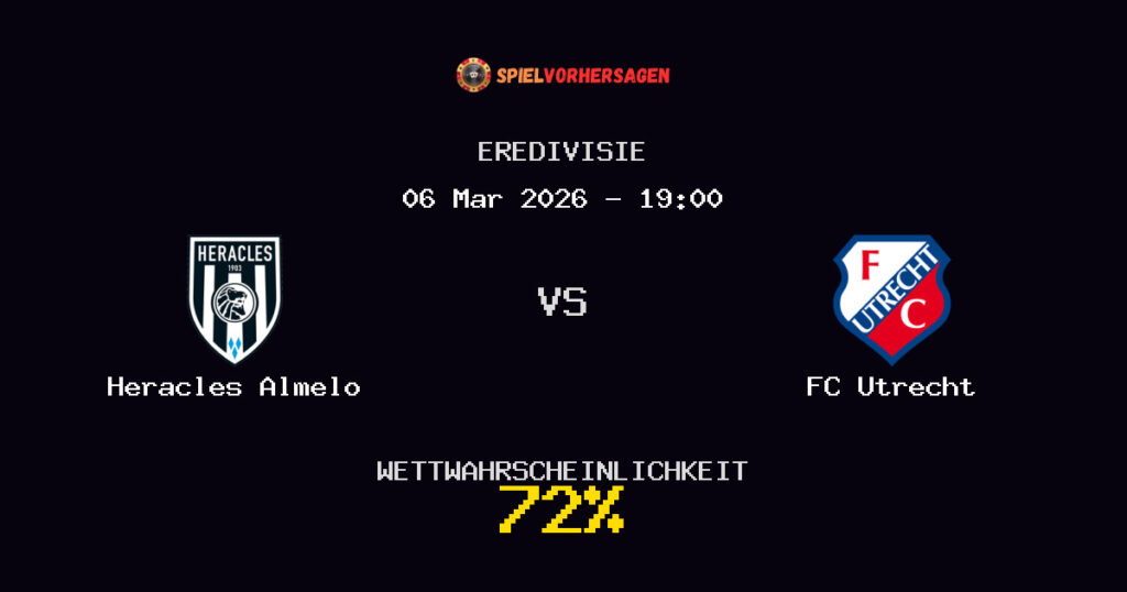 Heracles Almelo vs FC Utrecht Spielvorhersage - Eredivisie - Wett-Tipps