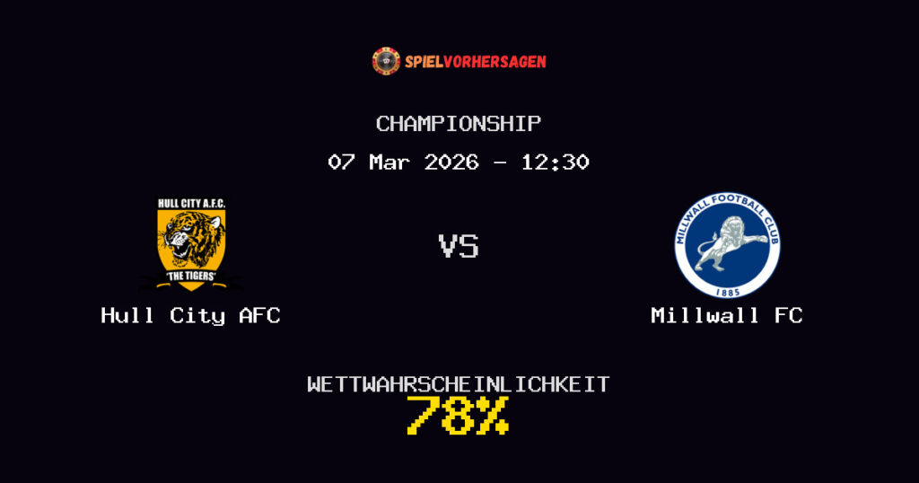 Hull City AFC vs Millwall FC Spielvorhersage - Championship - Wett-Tipps
