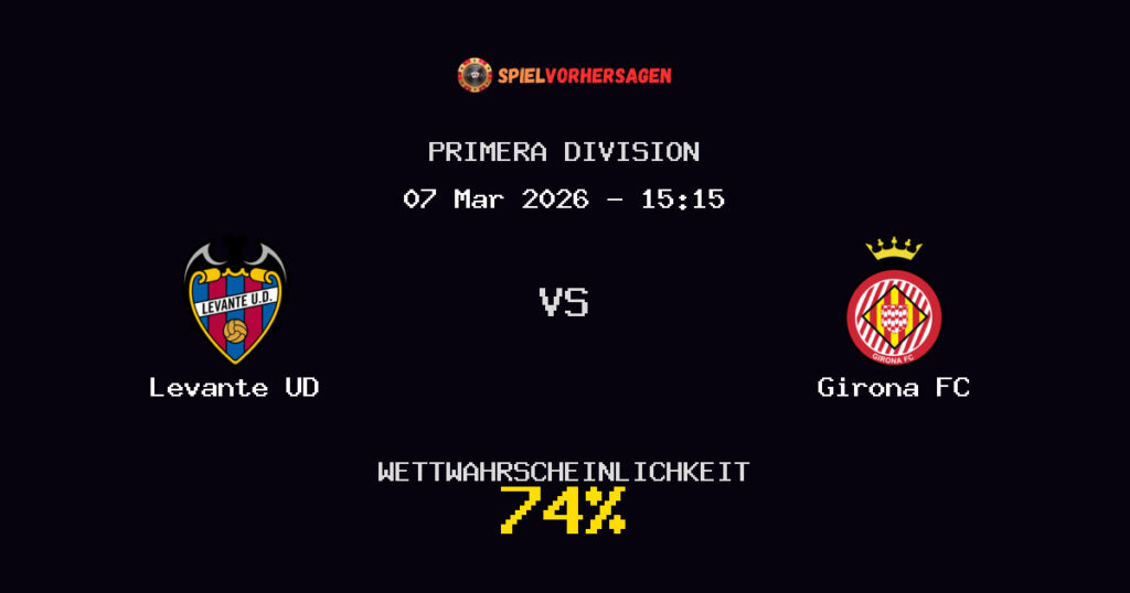 Levante UD vs Girona FC Spielvorhersage - Primera Division - Wett-Tipps