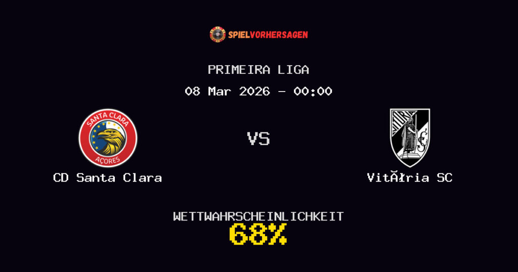CD Santa Clara vs Vitória SC Spielvorhersage - Primeira Liga - Wett-Tipps