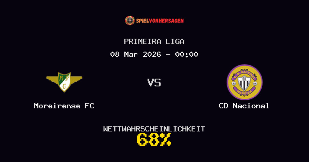 Moreirense FC vs CD Nacional Spielvorhersage - Primeira Liga - Wett-Tipps