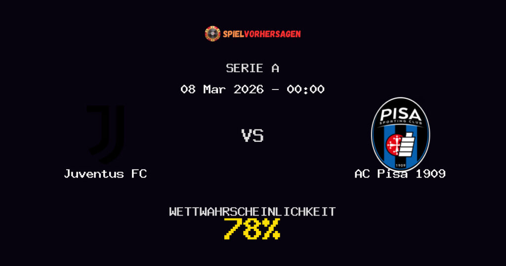 Juventus FC vs AC Pisa 1909 Spielvorhersage - Serie A - Wett-Tipps