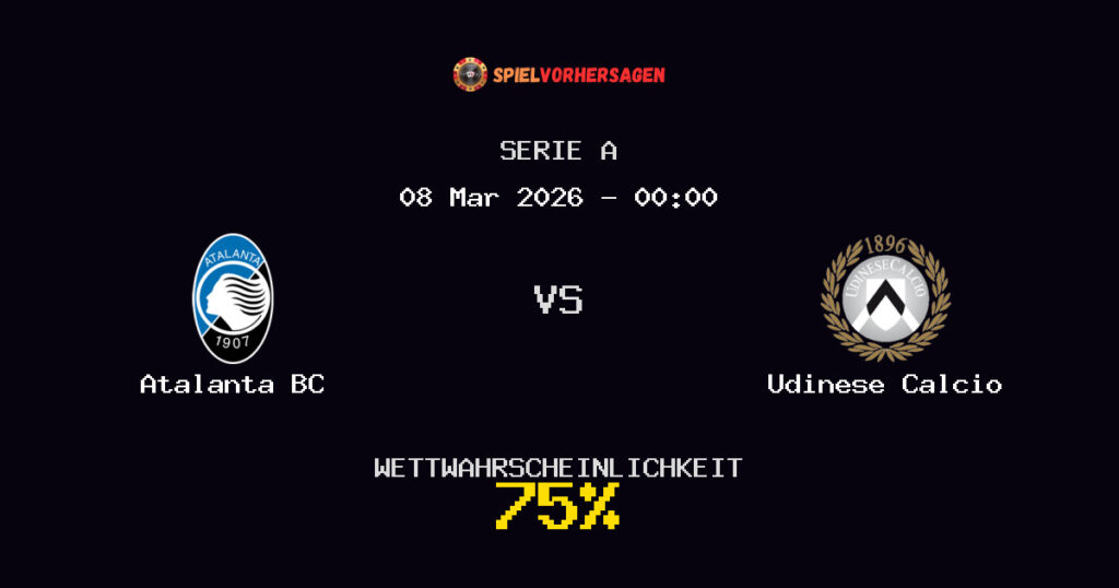 Atalanta BC vs Udinese Calcio Spielvorhersage - Serie A - Wett-Tipps