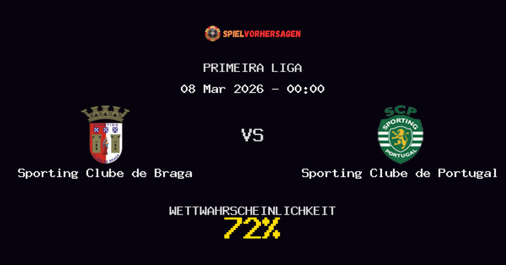 Sporting Clube de Braga vs Sporting Clube de Portugal Spielvorhersage - Primeira Liga - Wett-Tipps