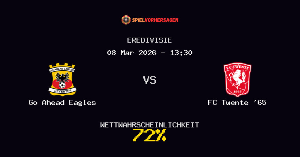 Go Ahead Eagles vs FC Twente '65 Spielvorhersage - Eredivisie - Wett-Tipps