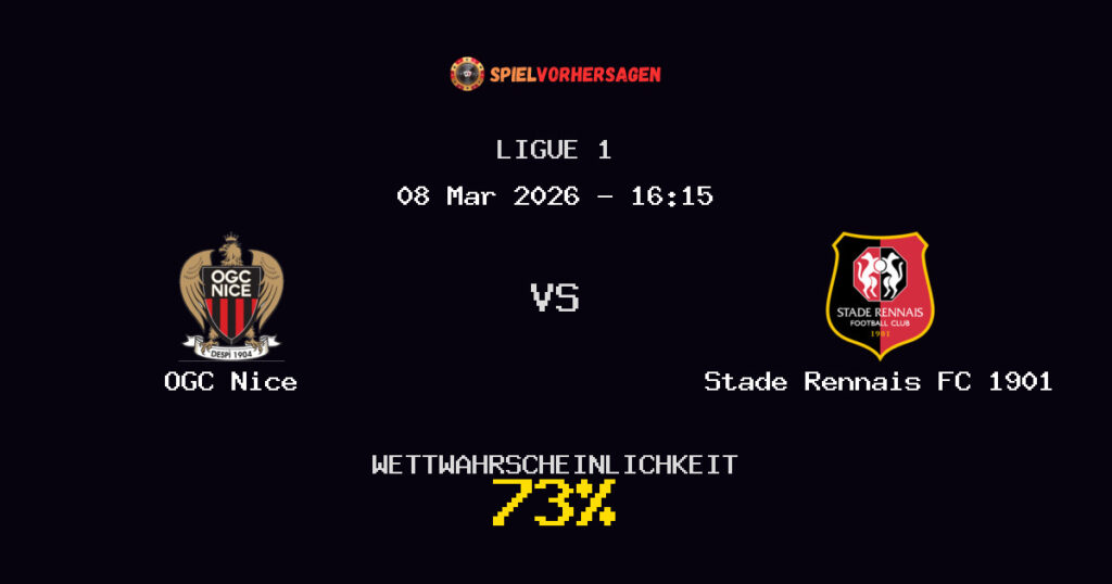 OGC Nice vs Stade Rennais FC 1901 Spielvorhersage - Ligue 1 - Wett-Tipps