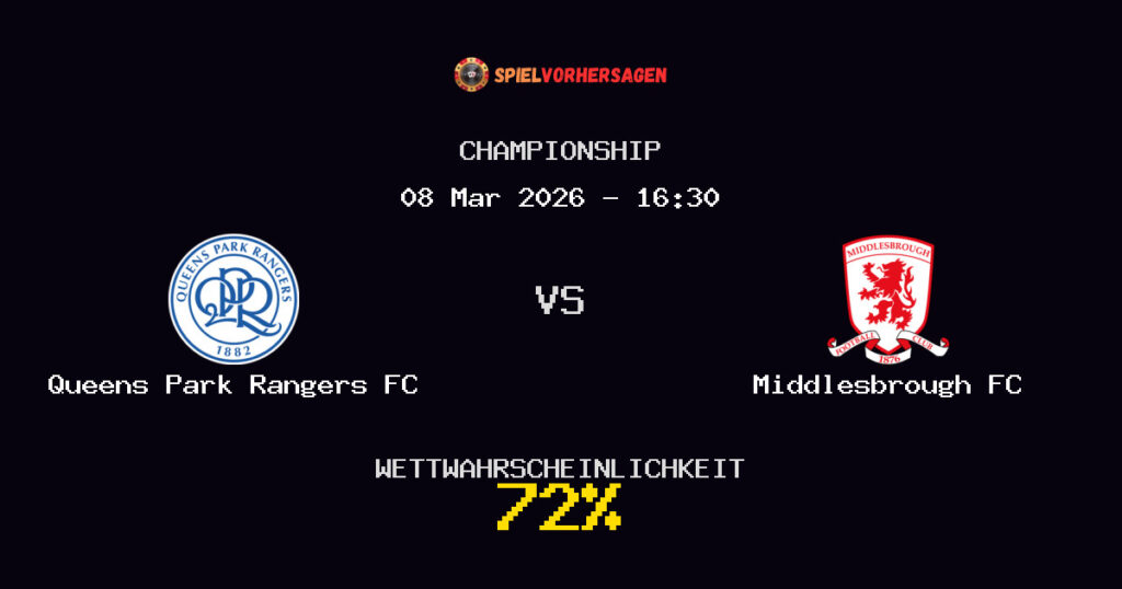Queens Park Rangers FC vs Middlesbrough FC Spielvorhersage - Championship - Wett-Tipps