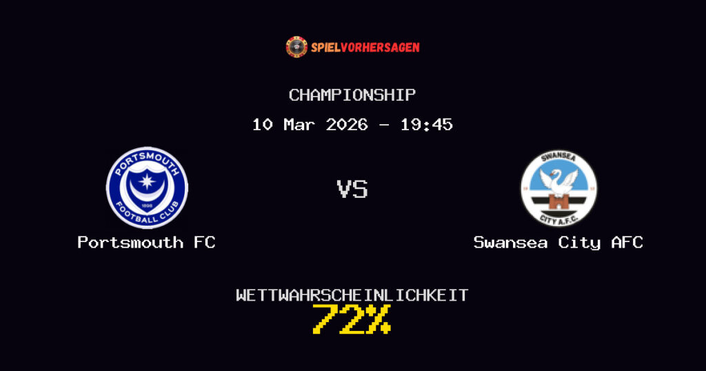 Portsmouth FC vs Swansea City AFC Spielvorhersage - Championship - Wett-Tipps