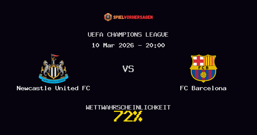 Newcastle United FC vs FC Barcelona Spielvorhersage - UEFA Champions League - Wett-Tipps