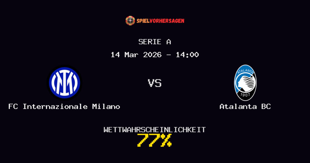 FC Internazionale Milano vs Atalanta BC Spielvorhersage - Serie A - Wett-Tipps