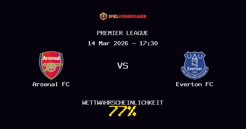 Arsenal FC vs Everton FC Spielvorhersage - Premier League - Wett-Tipps