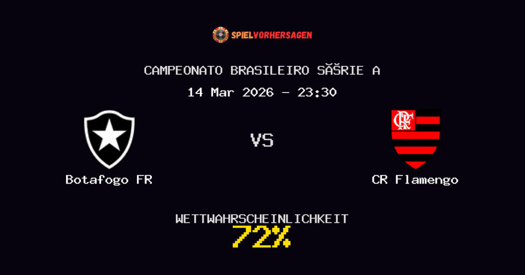 Botafogo FR vs CR Flamengo Spielvorhersage - Campeonato Brasileiro Série A - Wett-Tipps