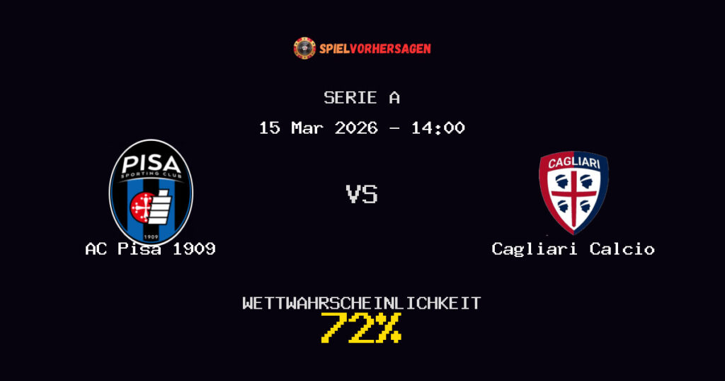 AC Pisa 1909 vs Cagliari Calcio Spielvorhersage - Serie A - Wett-Tipps