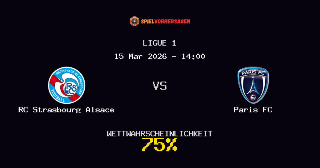 RC Strasbourg Alsace vs Paris FC Spielvorhersage - Ligue 1 - Wett-Tipps