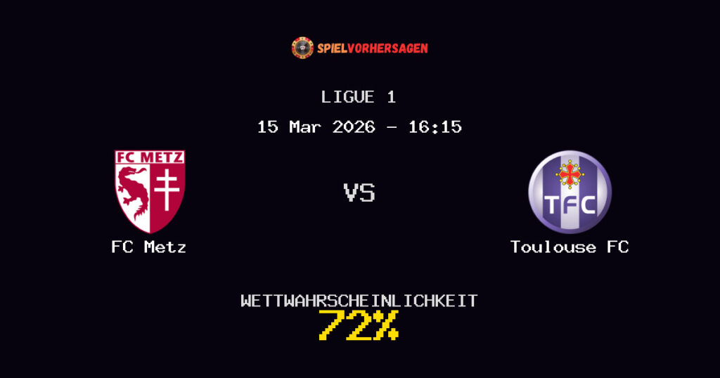 FC Metz vs Toulouse FC Spielvorhersage - Ligue 1 - Wett-Tipps