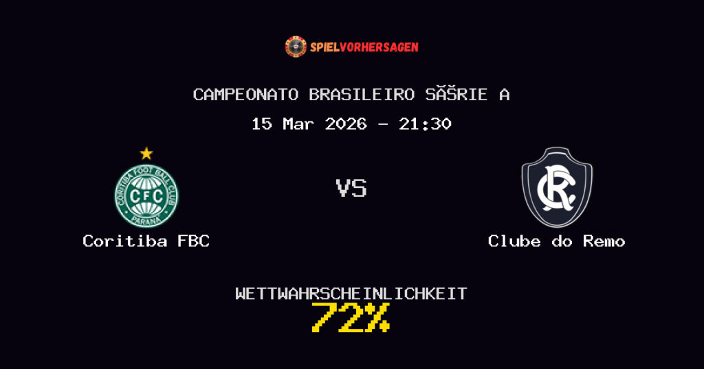 Coritiba FBC vs Clube do Remo Spielvorhersage - Campeonato Brasileiro Série A - Wett-Tipps