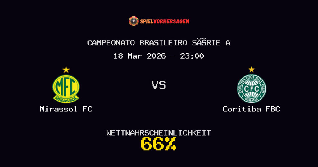 Mirassol FC vs Coritiba FBC Spielvorhersage - Campeonato Brasileiro Série A - Wett-Tipps