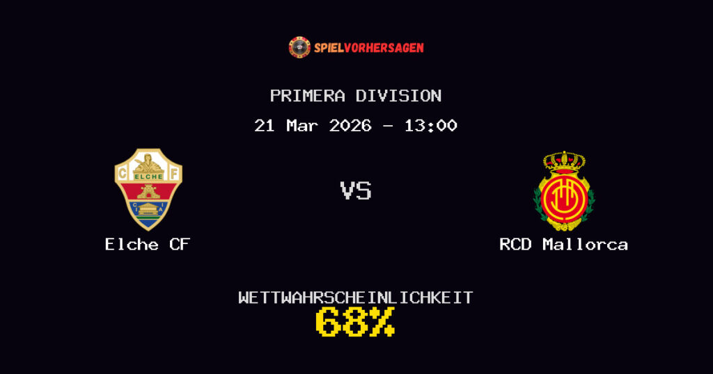 Elche CF vs RCD Mallorca Spielvorhersage - Primera Division - Wett-Tipps