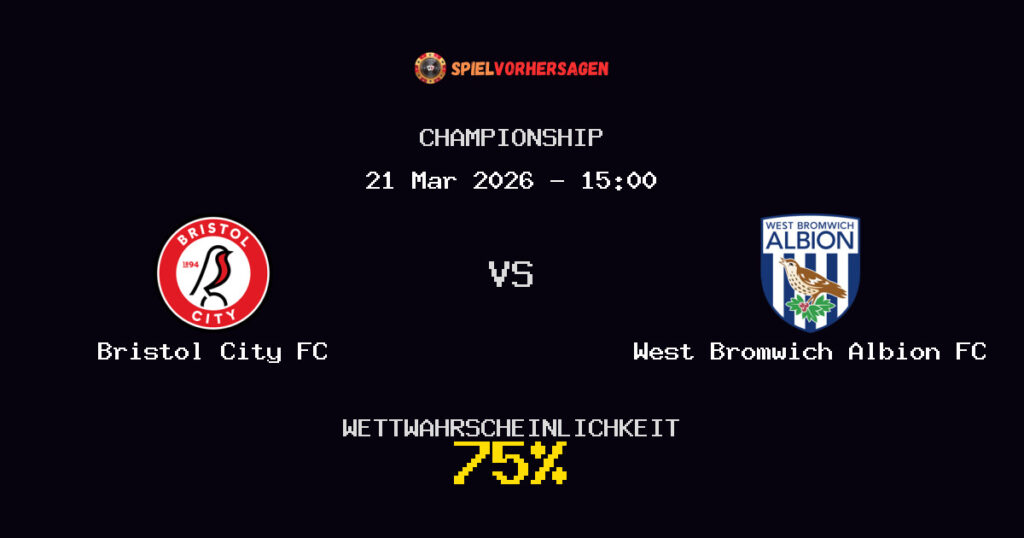 Bristol City FC vs West Bromwich Albion FC Spielvorhersage - Championship - Wett-Tipps