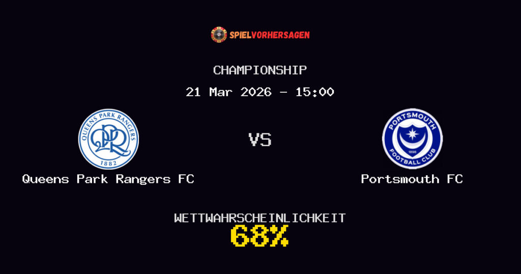 Queens Park Rangers FC vs Portsmouth FC Spielvorhersage - Championship - Wett-Tipps