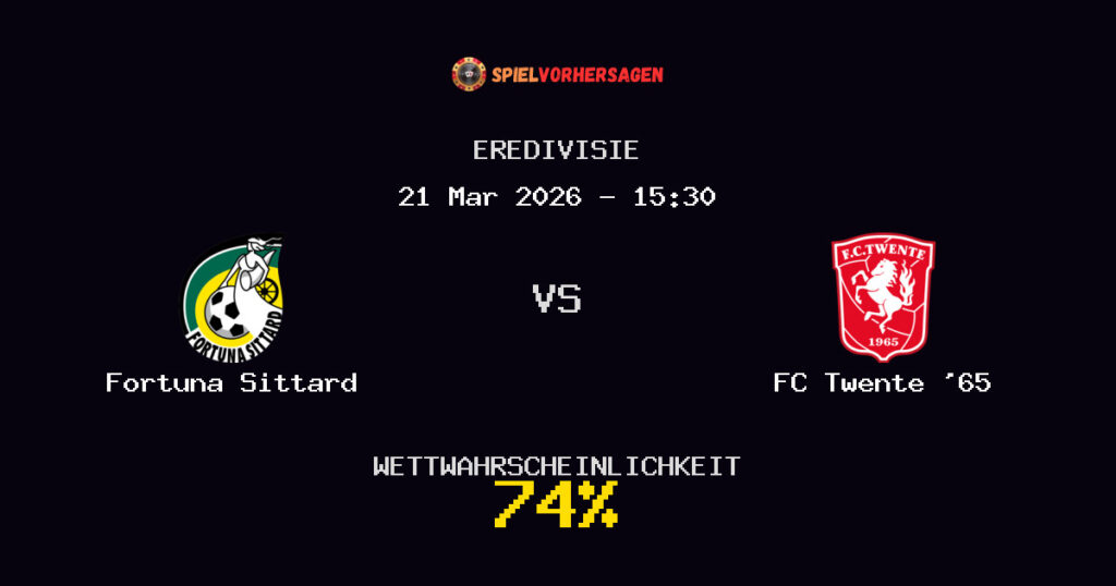 Fortuna Sittard vs FC Twente '65 Spielvorhersage - Eredivisie - Wett-Tipps