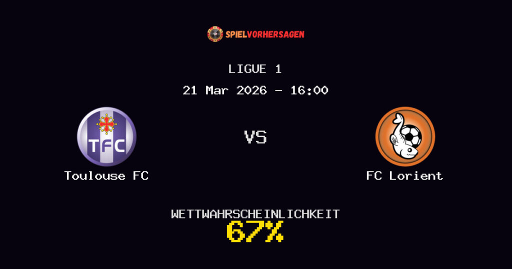Toulouse FC vs FC Lorient Spielvorhersage - Ligue 1 - Wett-Tipps