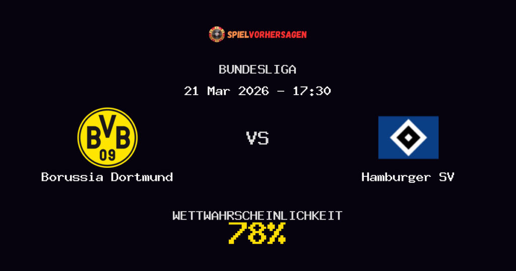 Borussia Dortmund vs Hamburger SV Spielvorhersage - Bundesliga - Wett-Tipps