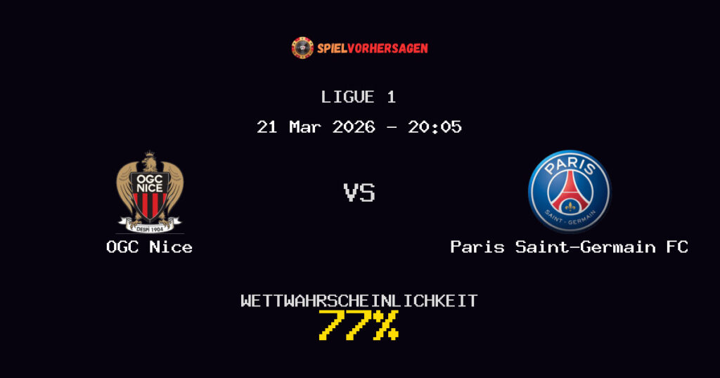 OGC Nice vs Paris Saint-Germain FC Spielvorhersage - Ligue 1 - Wett-Tipps