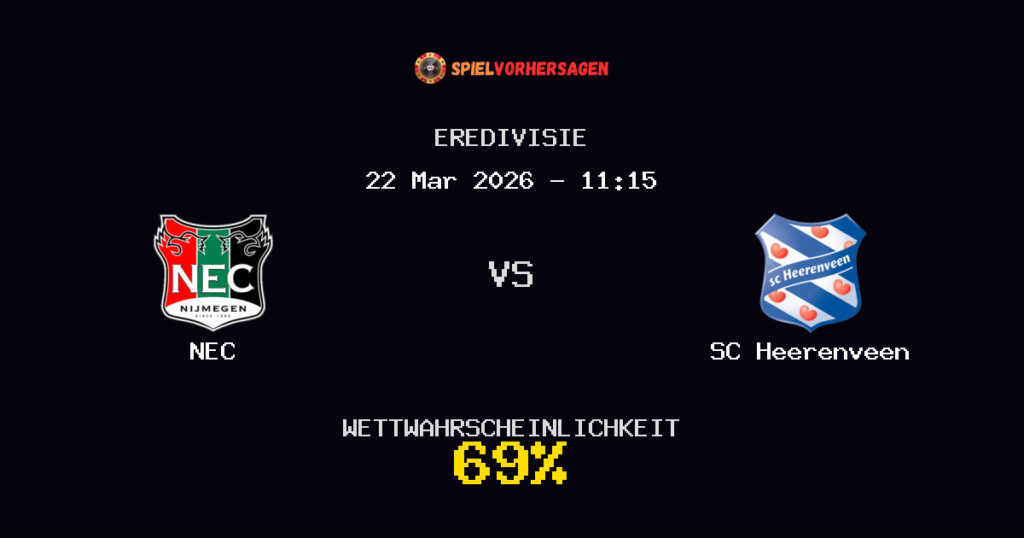 NEC vs SC Heerenveen Spielvorhersage - Eredivisie - Wett-Tipps