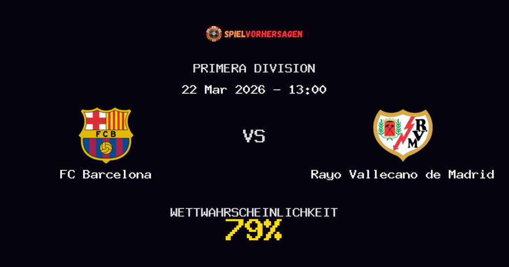 FC Barcelona vs Rayo Vallecano de Madrid Spielvorhersage - Primera Division - Wett-Tipps