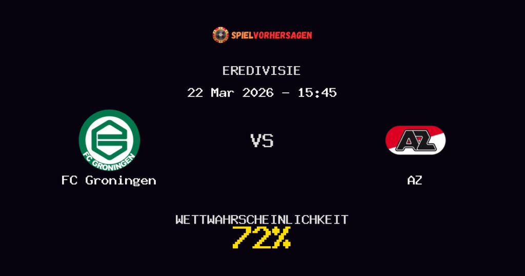 FC Groningen vs AZ Spielvorhersage - Eredivisie - Wett-Tipps