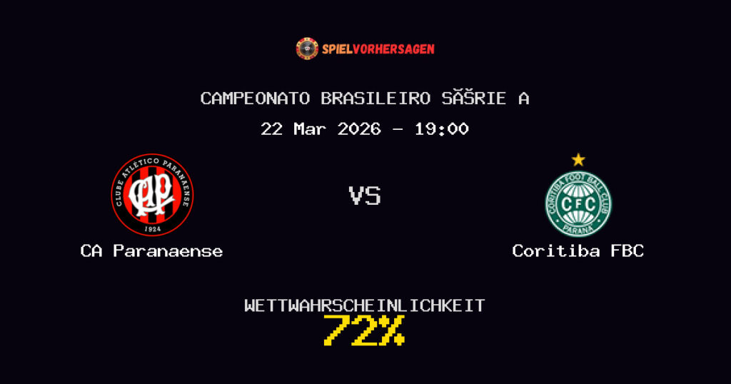 CA Paranaense vs Coritiba FBC Spielvorhersage - Campeonato Brasileiro Série A - Wett-Tipps